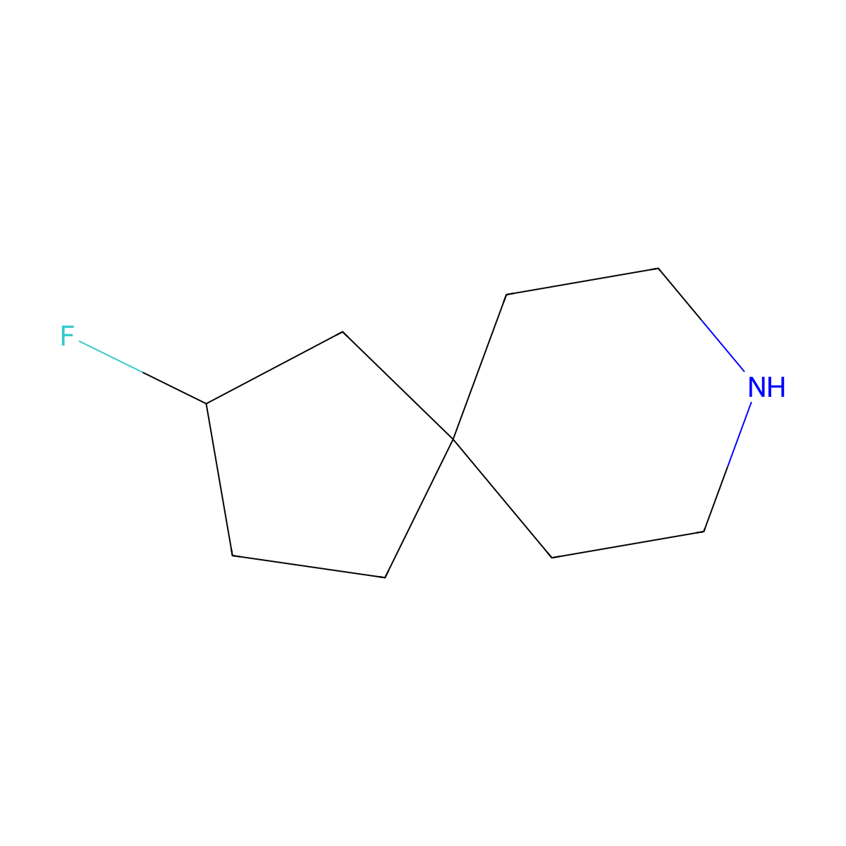 2-Fluoro-8-azaspiro[4.5]decane molecular structure, CAS 1823315-37-2