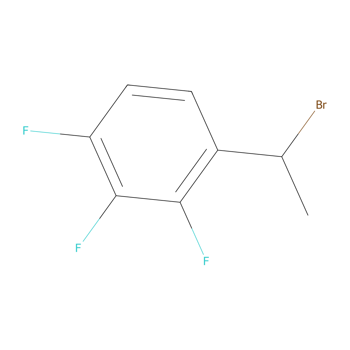 1-(1-Bromoethyl)-2,3,4-trifluorobenzene molecular structure, CAS 1823316-08-0