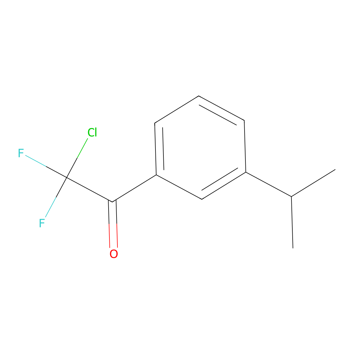 2-Chloro-2,2-difluoro-1-(3-isopropylphenyl)ethanone molecular structure, CAS 1823316-30-8