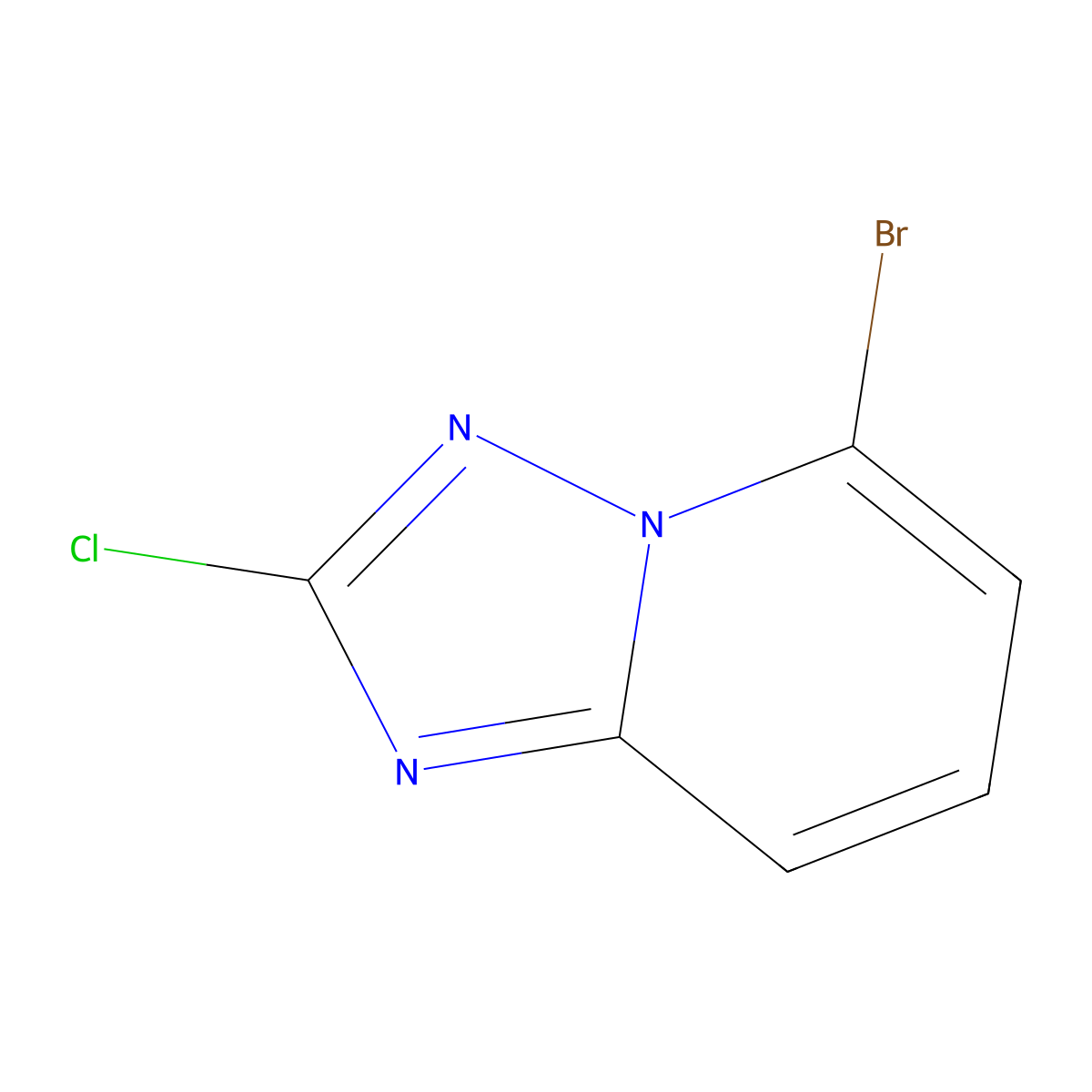 5-Bromo-2-chloro-[1,2,4]triazolo[1,5-a]pyridine molecular structure, CAS 1823317-07-2
