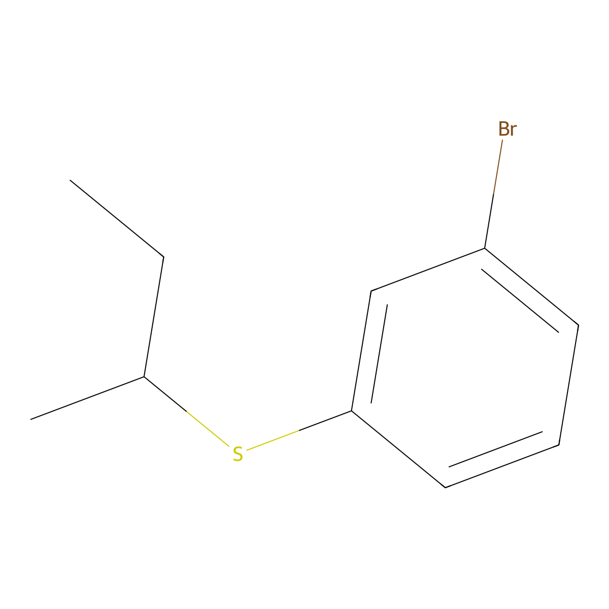 1-Bromo-3-[(1-methylpropyl)thio]benzene molecular structure, CAS 1823318-04-2