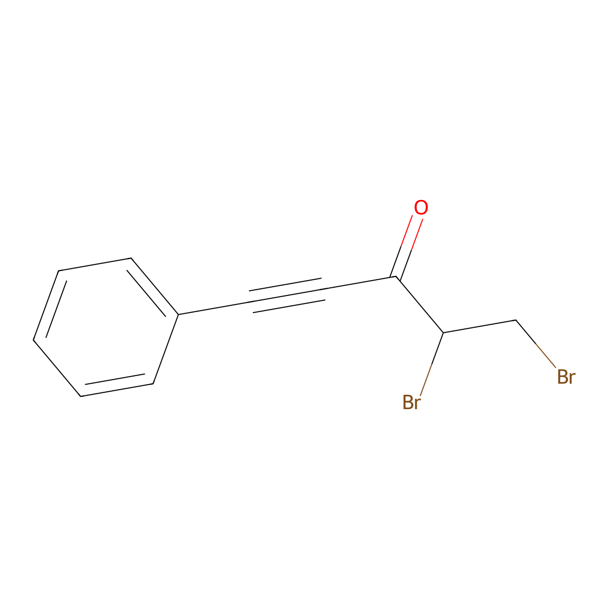 4,5-Dibromo-1-phenylpent-1-yn-3-one molecular structure, CAS 1823319-27-2