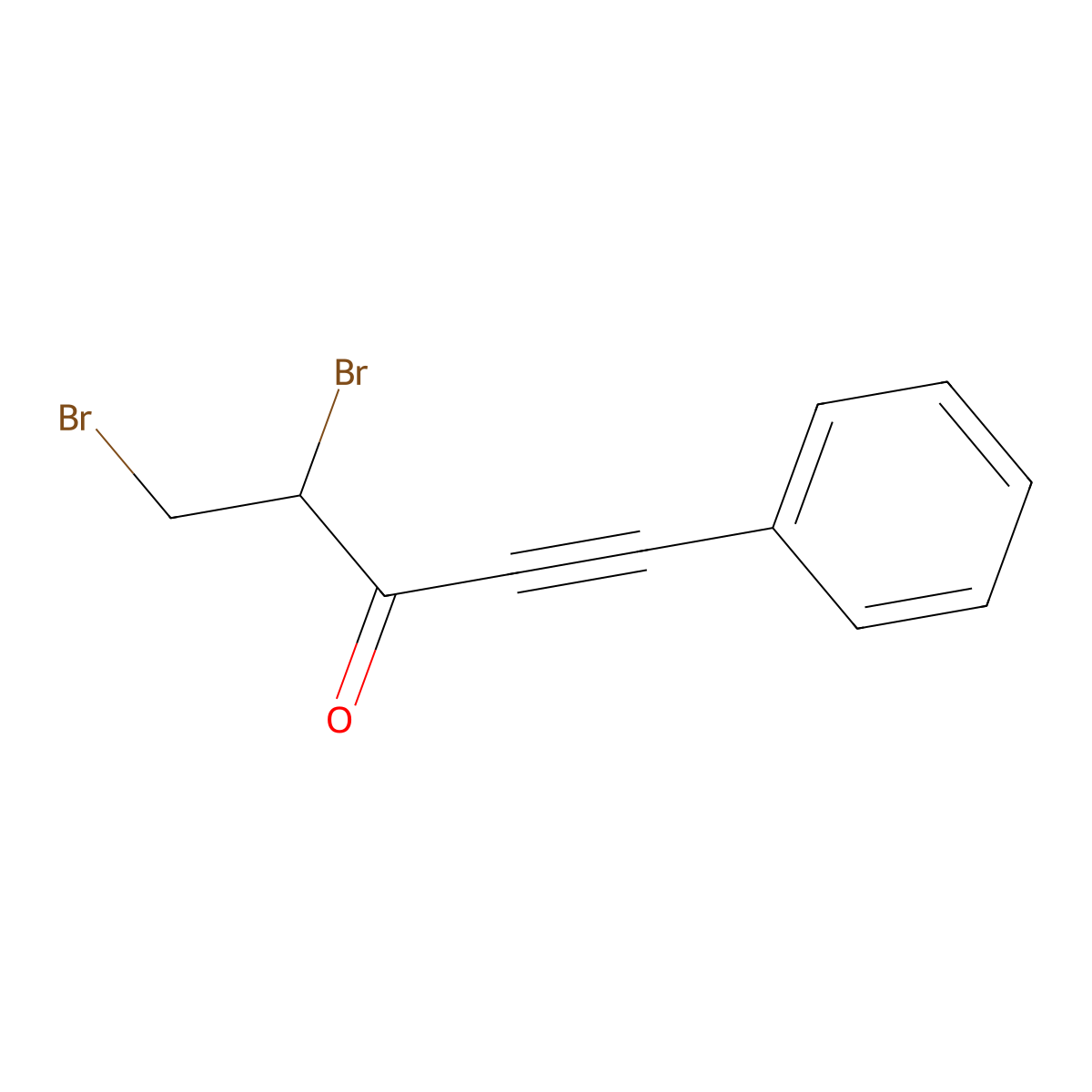 4,5-Dibromo-1-phenylpent-1-yn-3-one molecular structure, CAS 1823319-27-2