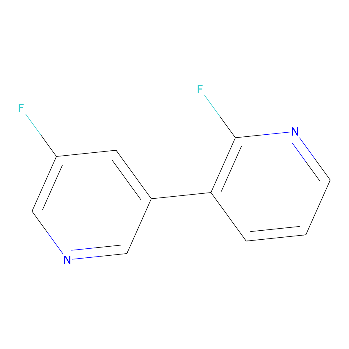 2,5'-Difluoro-3,3'-bipyridine molecular structure, CAS 1823321-36-3