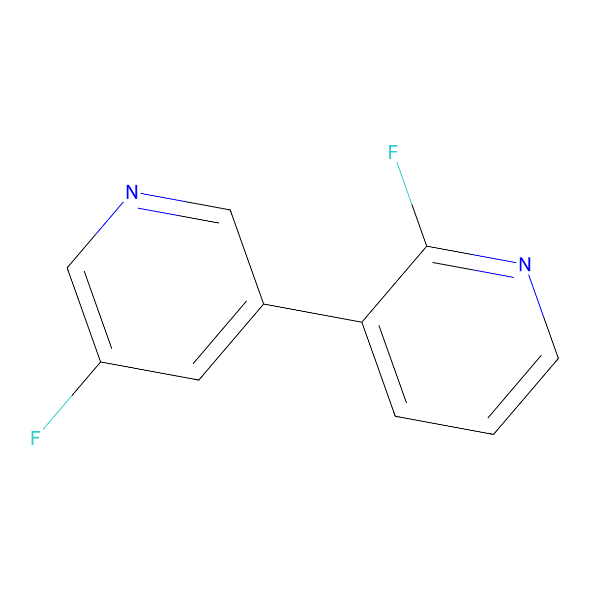 2,5'-Difluoro-3,3'-bipyridine molecular structure, CAS 1823321-36-3