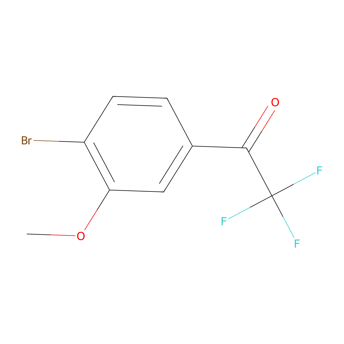 1-(4-Bromo-3-methoxyphenyl)-2,2,2-trifluoroethan-1-one molecular structure, CAS 1823322-95-7