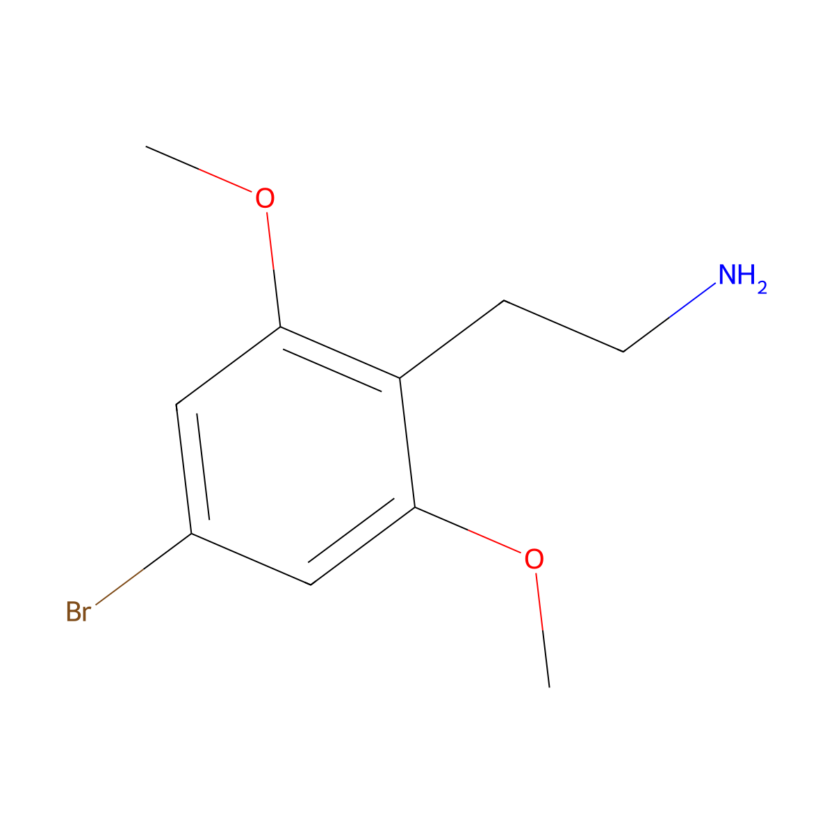 1-(4-Bromo-2,5-dimethoxyphenyl)-2-ethanamine molecular structure, CAS 1823323-17-6