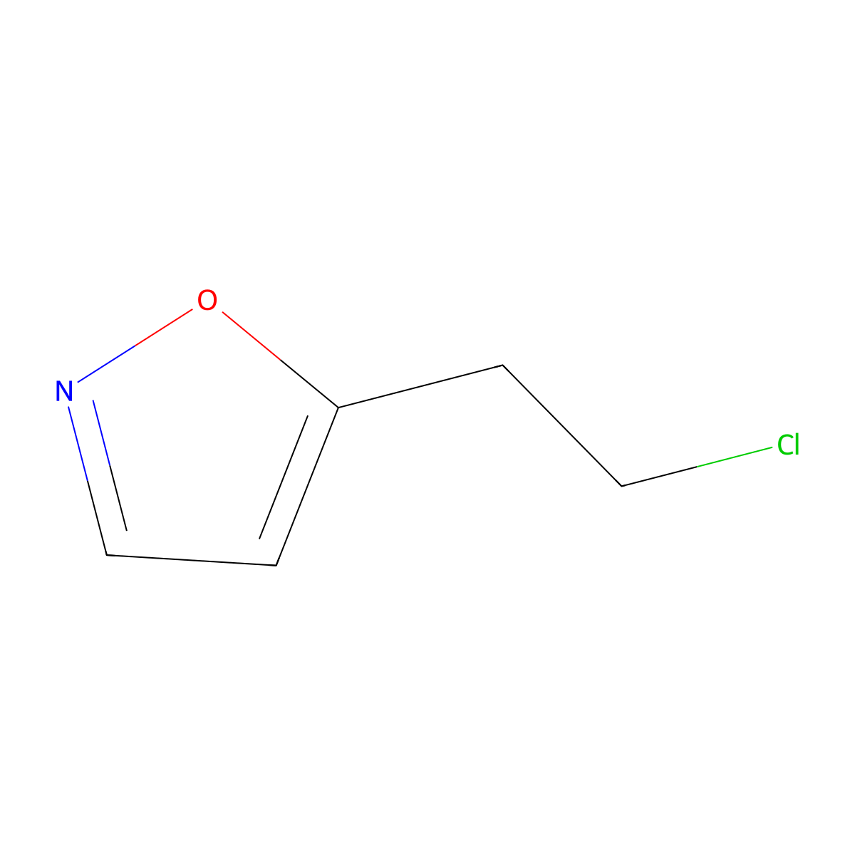 5-(2-Chloroethyl)isoxazole molecular structure, CAS 1823323-66-5