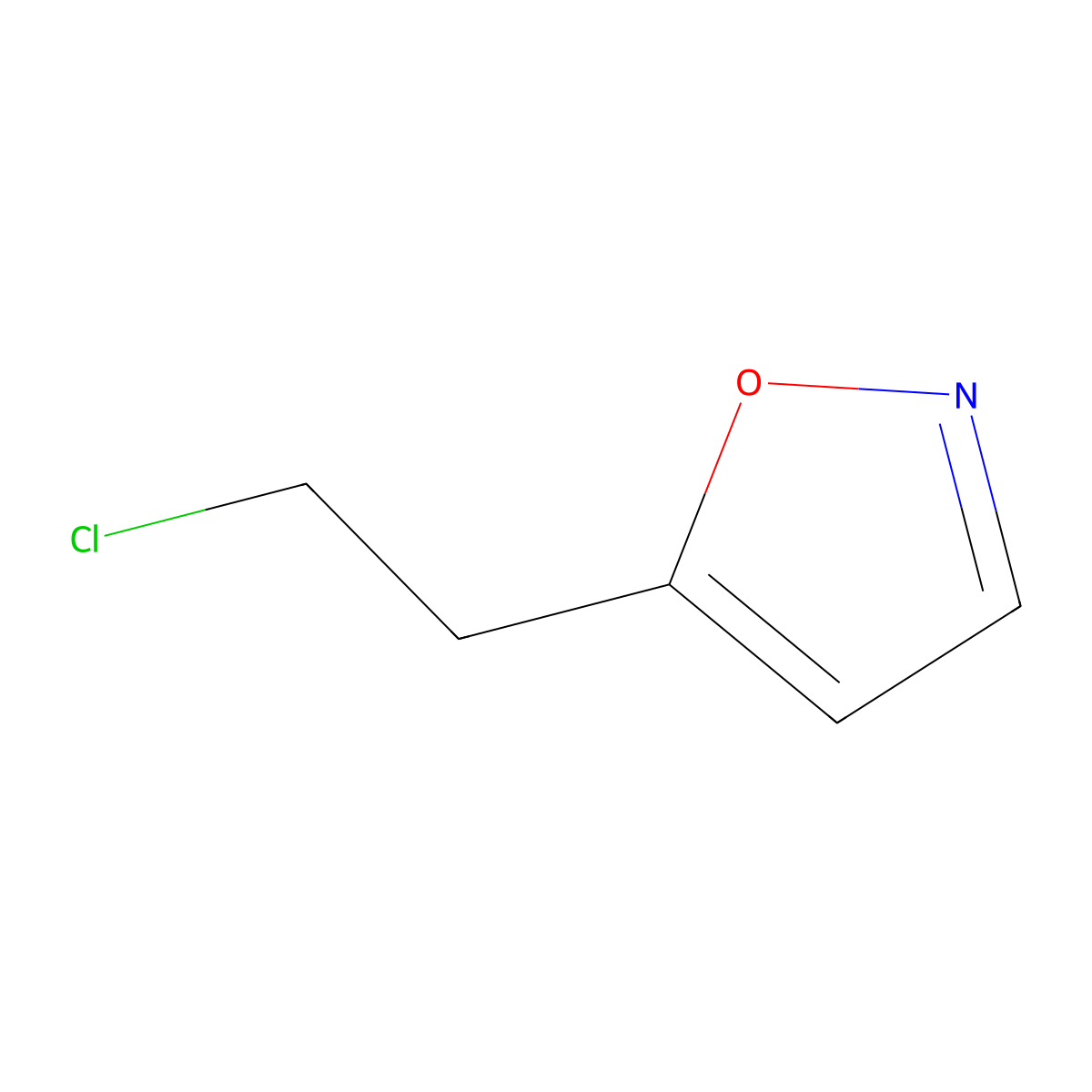 5-(2-Chloroethyl)isoxazole molecular structure, CAS 1823323-66-5