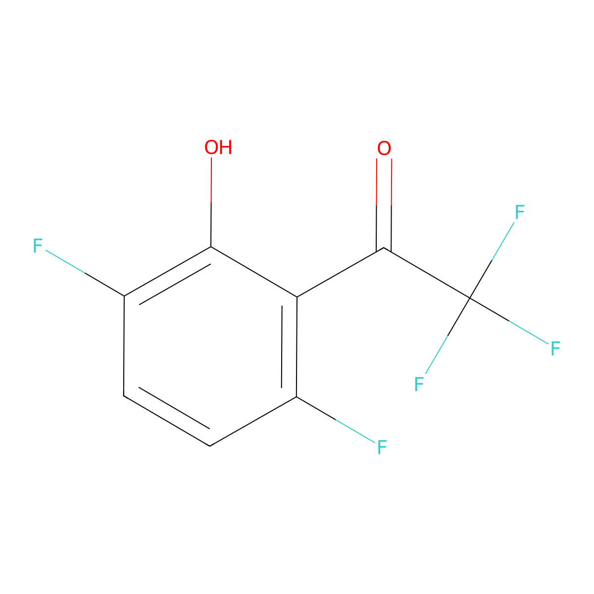1-(3,6-Difluoro-2-hydroxyphenyl)-2,2,2-trifluoroethanone molecular structure, CAS 1823323-83-6