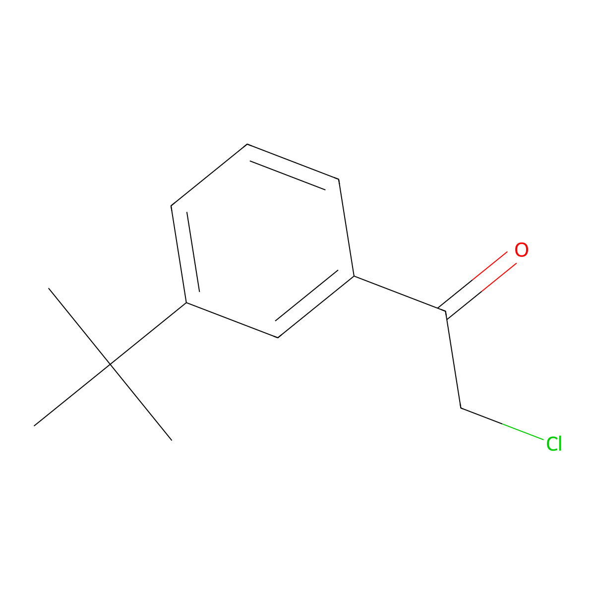 1-(3-Tert-butylphenyl)-2-chloroethan-1-one molecular structure, CAS 1823324-53-3