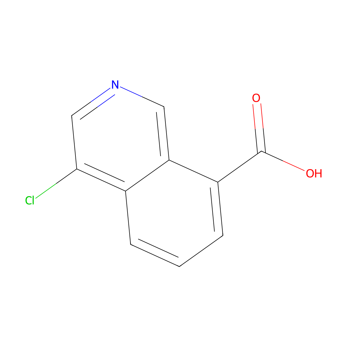 4-Chloroisoquinoline-8-carboxylic acid molecular structure, CAS 1823324-56-6