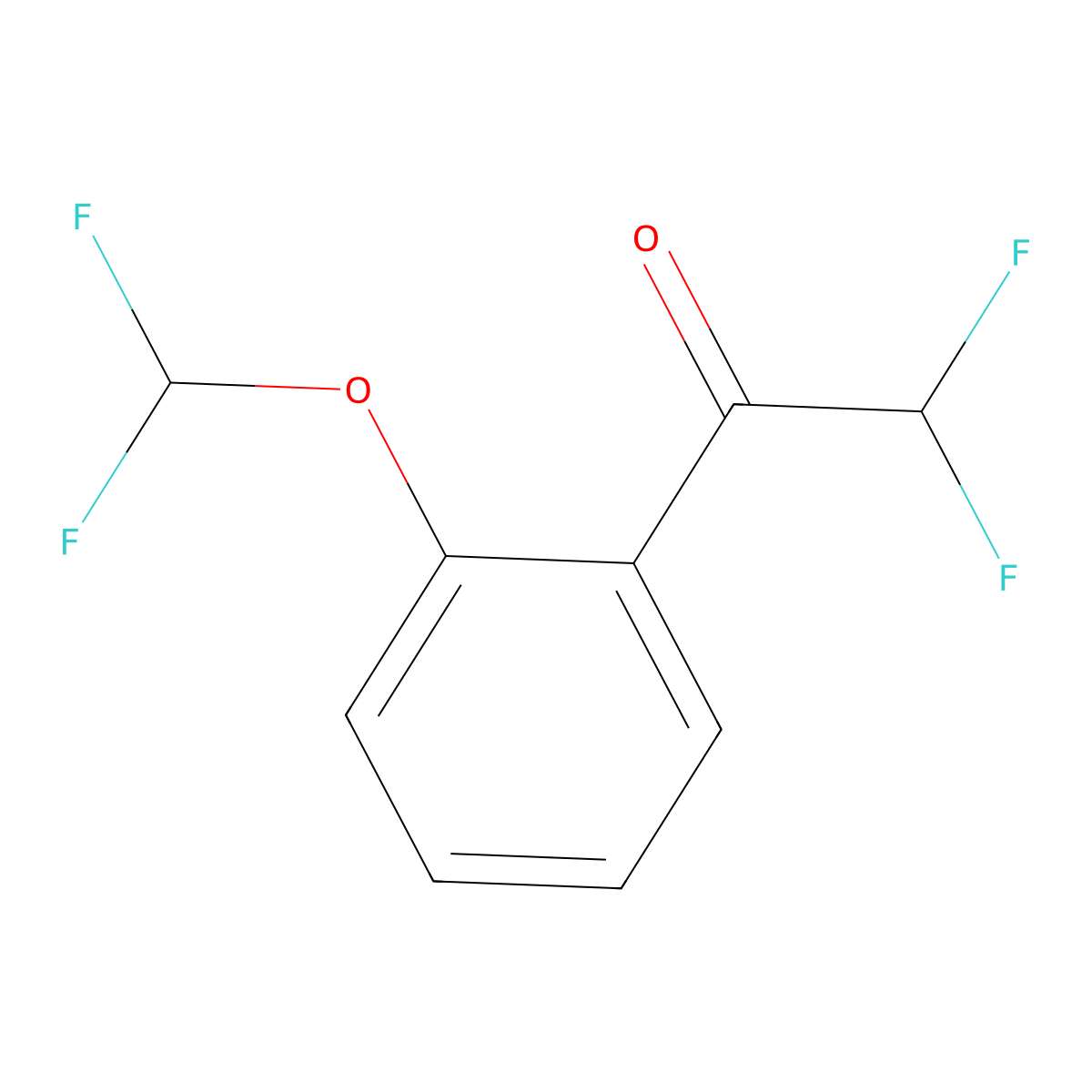 1-[2-(Difluoromethoxy)phenyl]-2,2-difluoroethan-1-one molecular structure, CAS 1823325-59-2