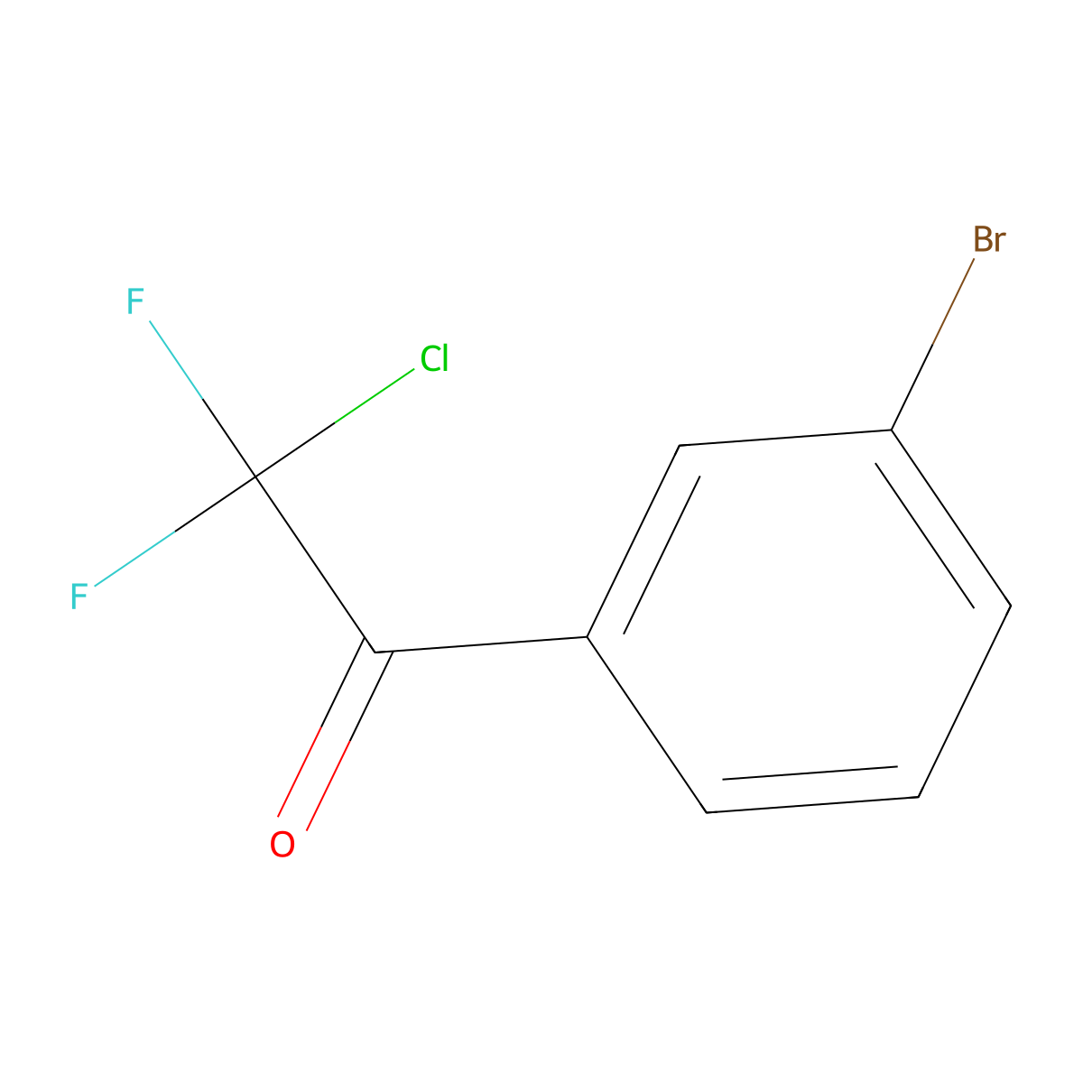 1-(3-Bromophenyl)-2-chloro-2,2-difluoroethanone molecular structure, CAS 1823325-66-1