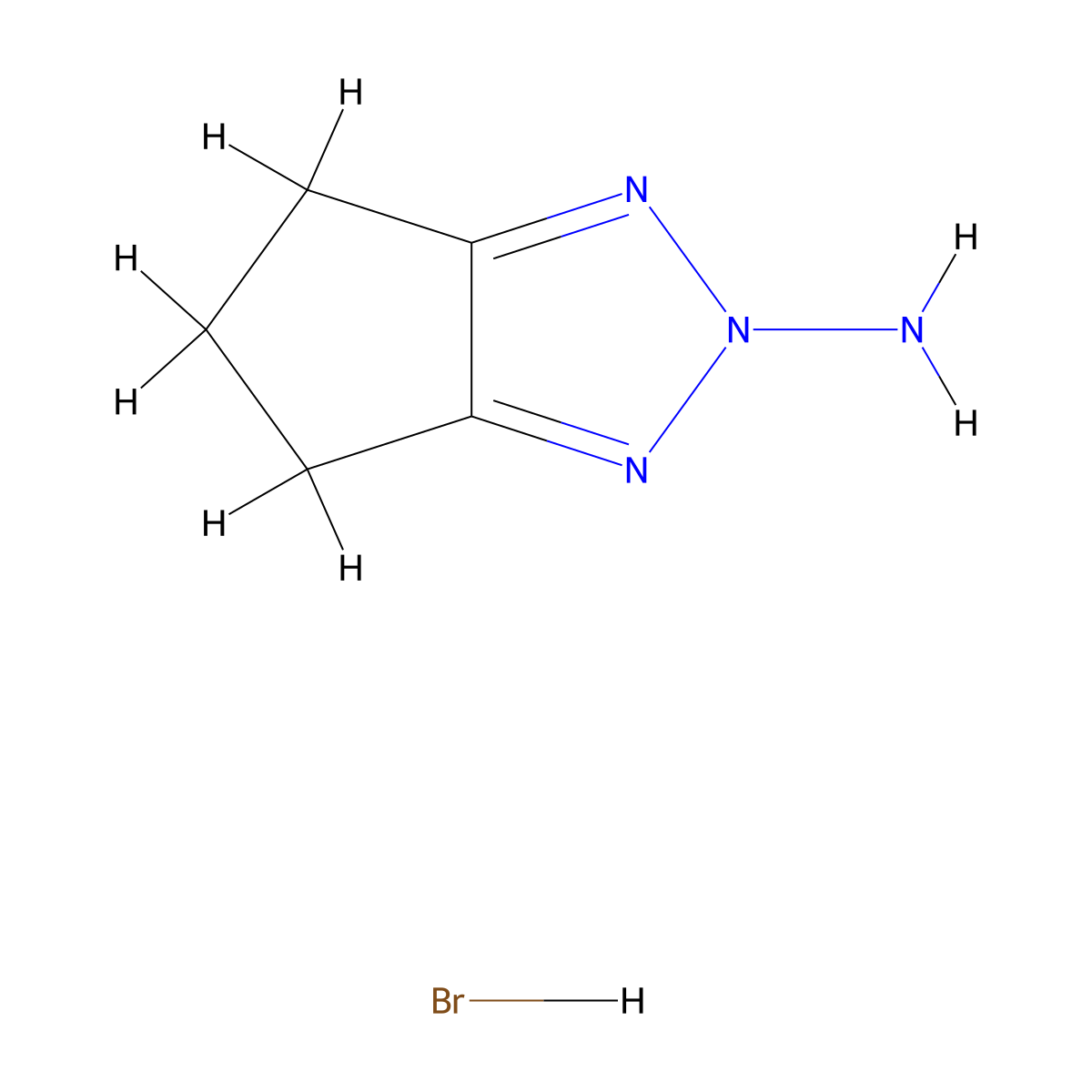 5,6-Dihydrocyclopenta[d][1,2,3]triazol-2(4H)-amine hydrobromide molecular structure, CAS 1823326-72-2