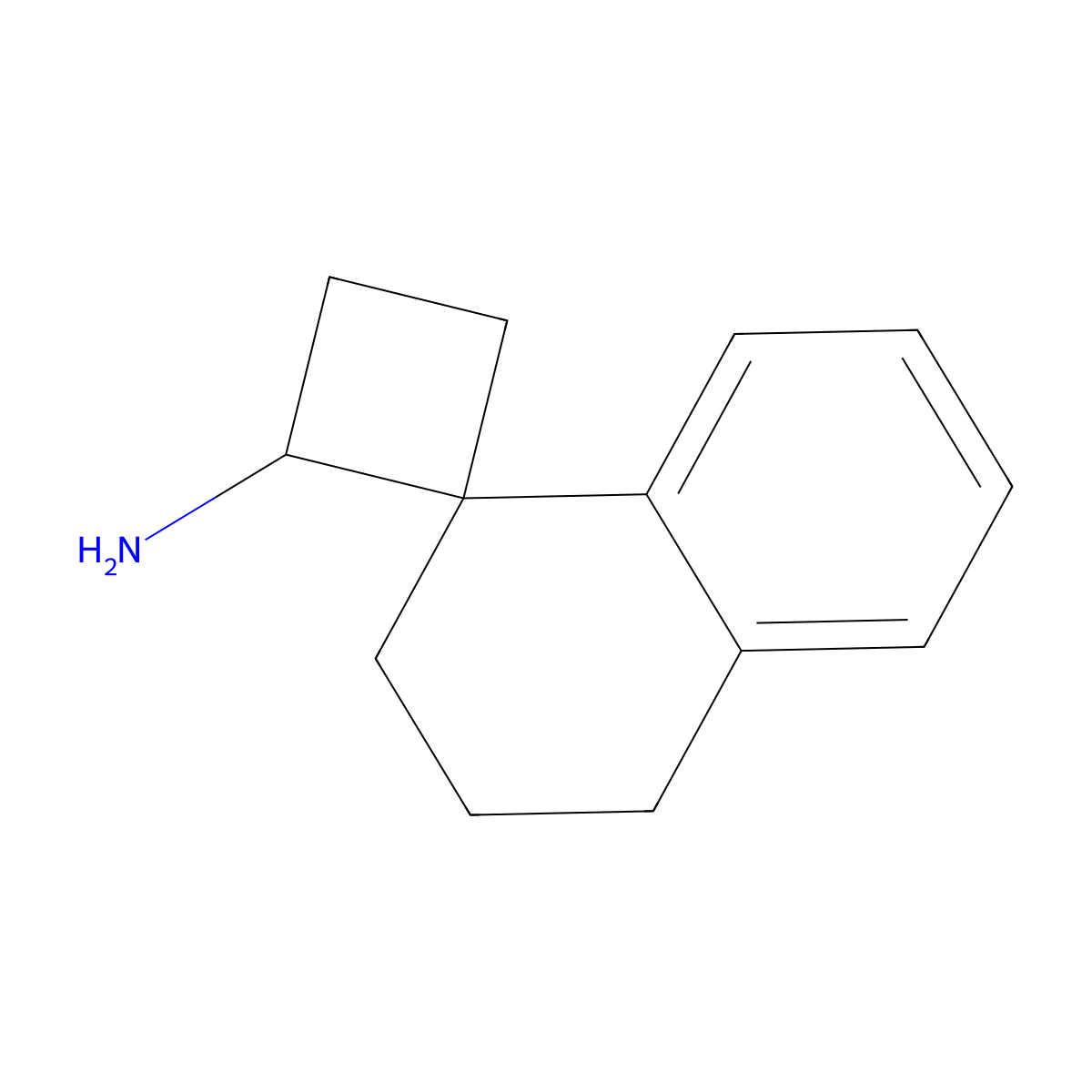 3',4'-Dihydro-2'H-spiro[cyclobutane-1,1'-naphthalen]-2-amine molecular structure, CAS 1823327-01-0