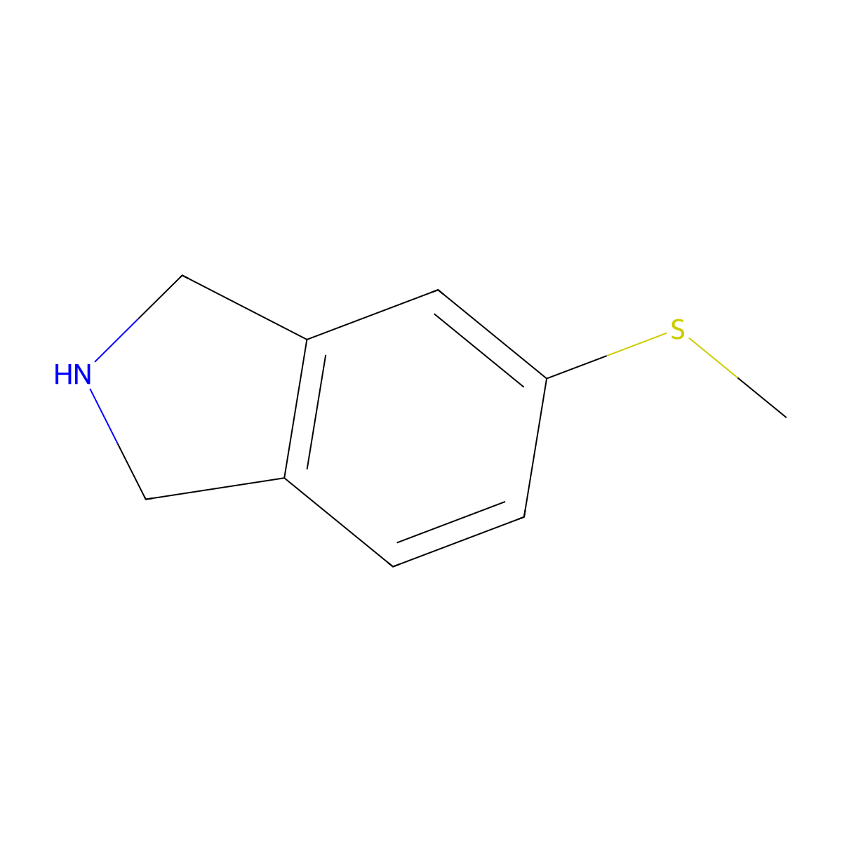 2,3-Dihydro-5-(methylthio)-1H-isoindole molecular structure, CAS 1823327-11-2