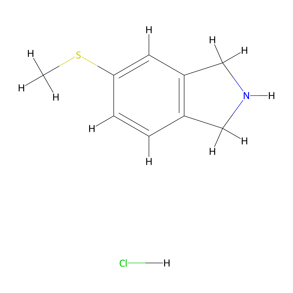 5-(Methylthio)isoindoline hydrochloride molecular structure, CAS 1823327-12-3