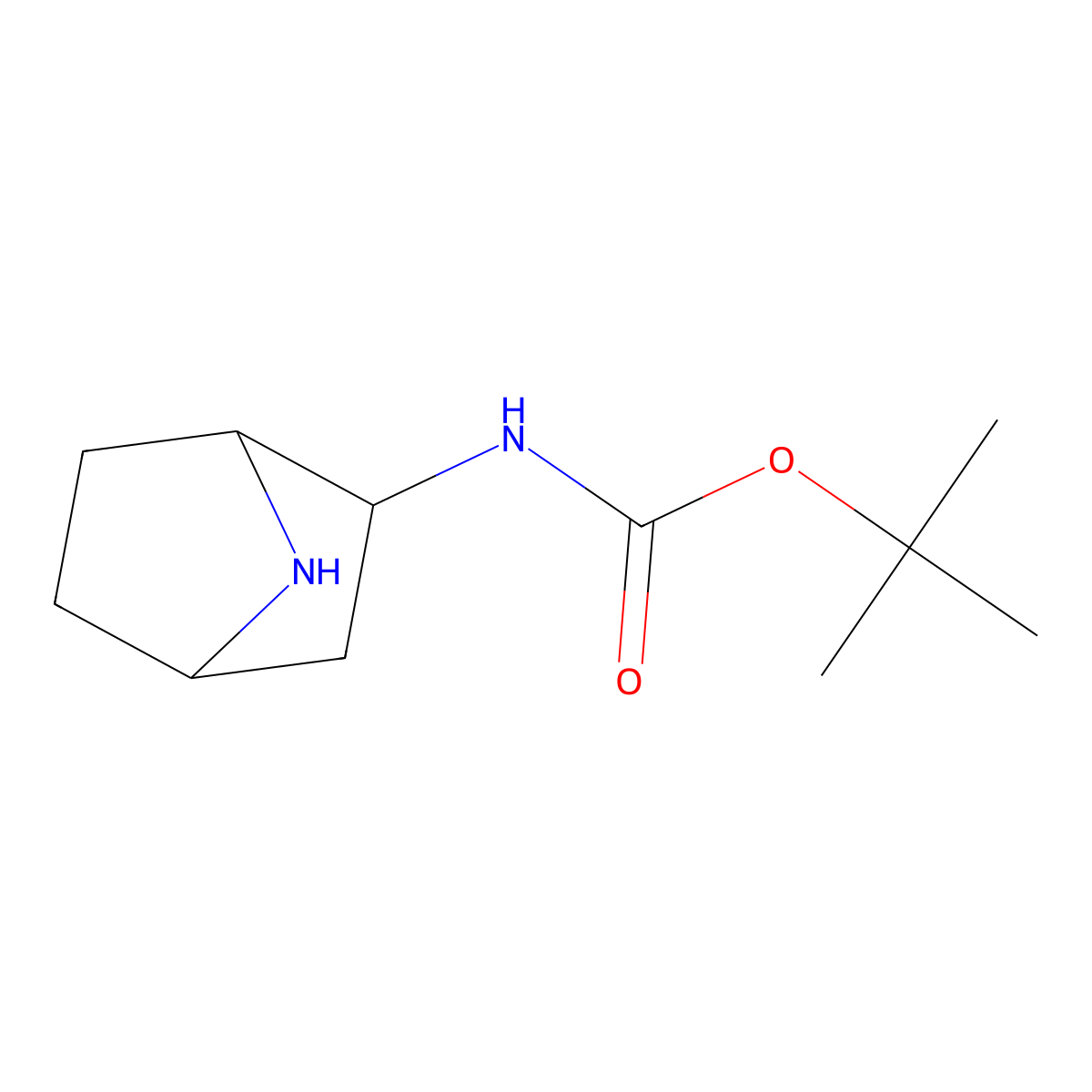 tert-butyl N-{7-azabicyclo[2.2.1]heptan-2-yl}carbamate molecular structure, CAS 1823327-72-5