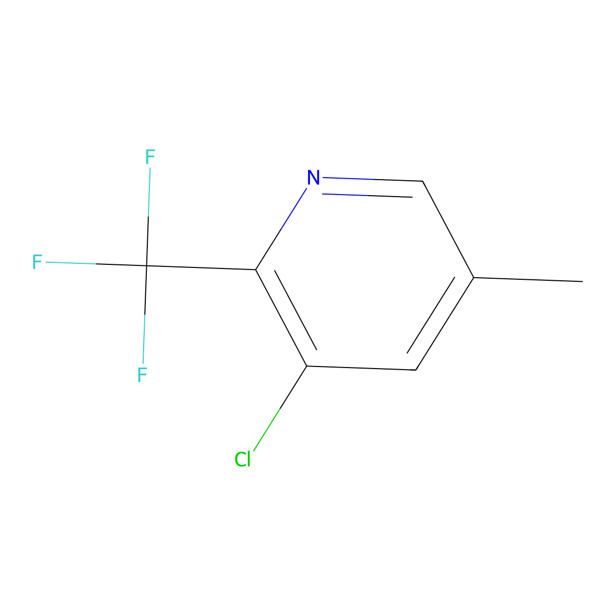 3-Chloro-5-methyl-2-(trifluoromethyl)pyridine molecular structure, CAS 1823329-11-8