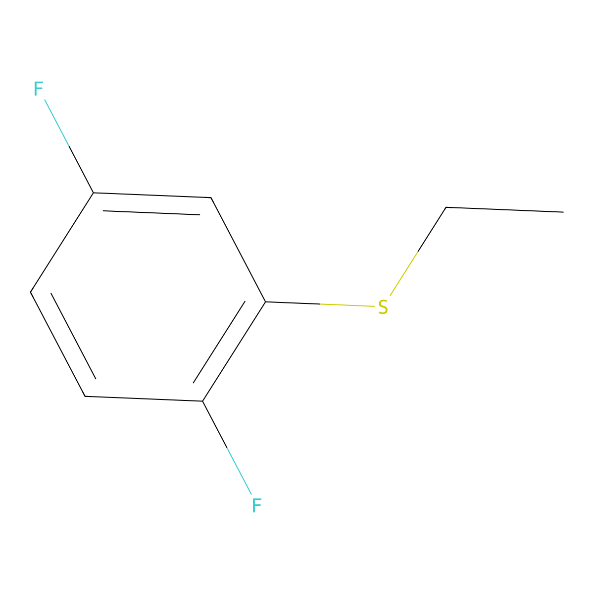 (2,5-Difluorophenyl)(ethyl)sulfane molecular structure, CAS 1823329-95-8