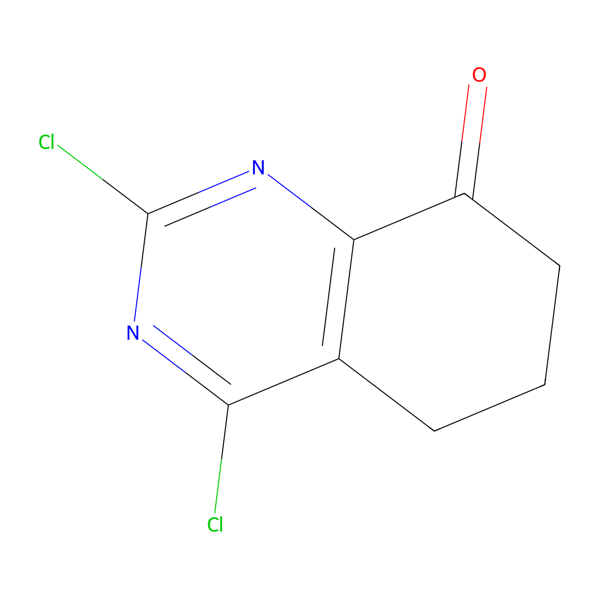 2,4-Dichloro-6,7-dihydroquinazolin-8(5H)-one molecular structure, CAS 1823330-44-4