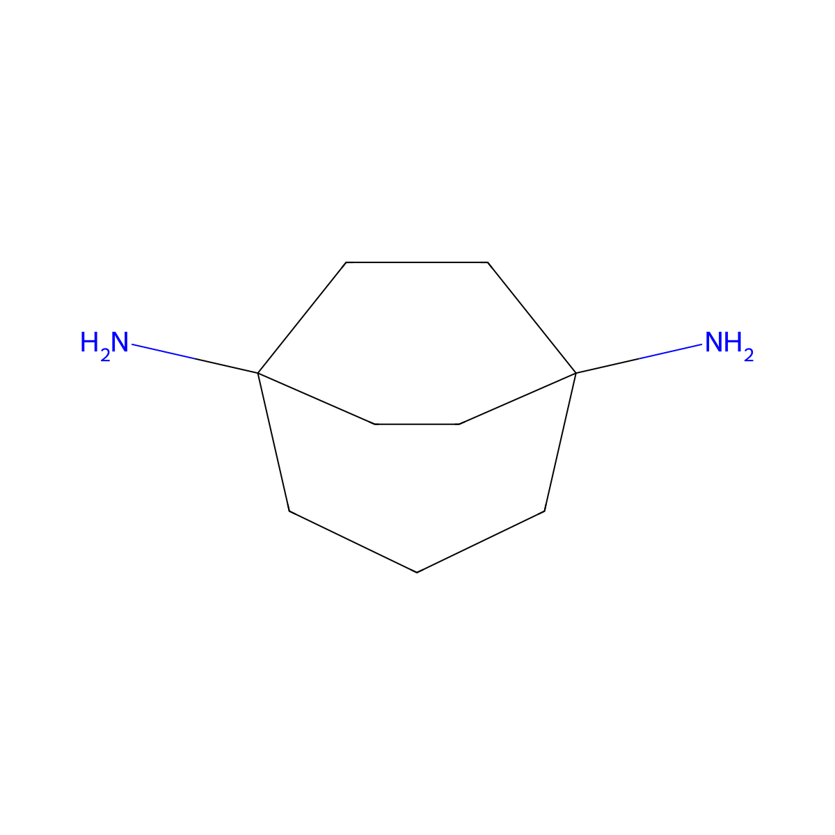 Bicyclo[3.2.2]nonane-1,5-diamine molecular structure, CAS 1823330-97-7