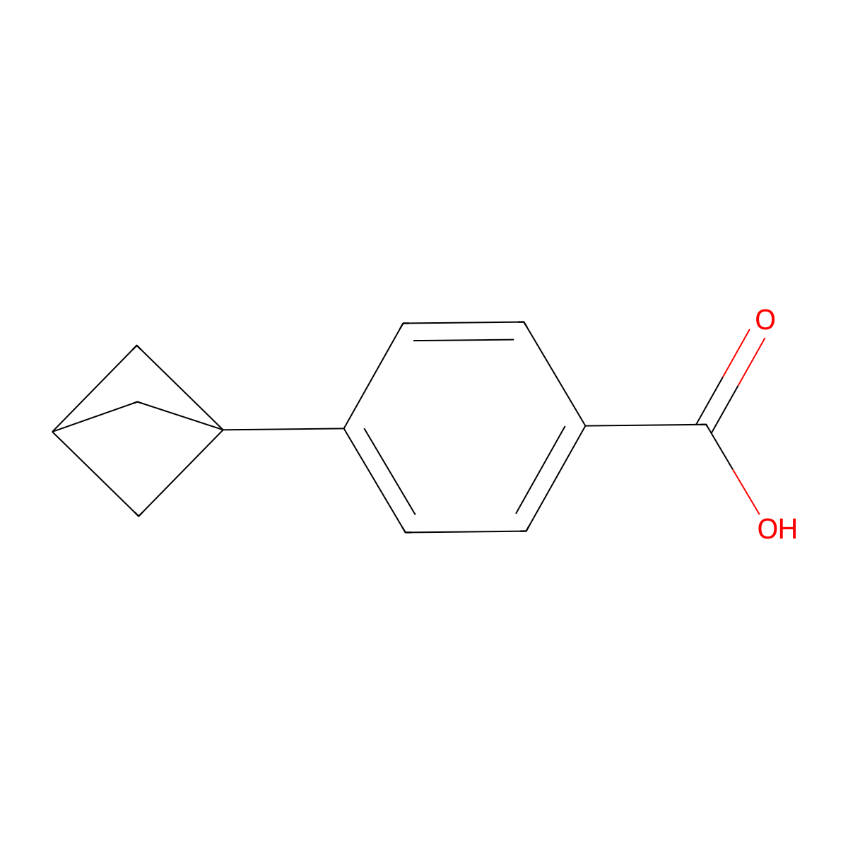 4-(Bicyclo[1.1.1]pentan-1-yl)benzoic acid molecular structure, CAS 1823331-06-1
