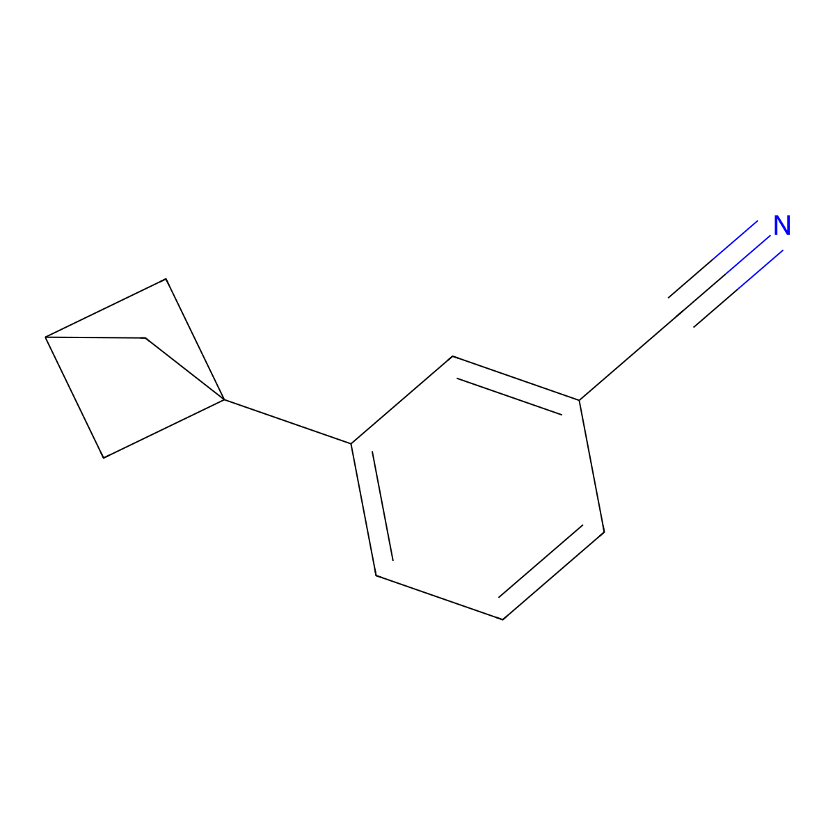 3-(Bicyclo[1.1.1]pentan-1-yl)benzonitrile molecular structure, CAS 1823331-18-5