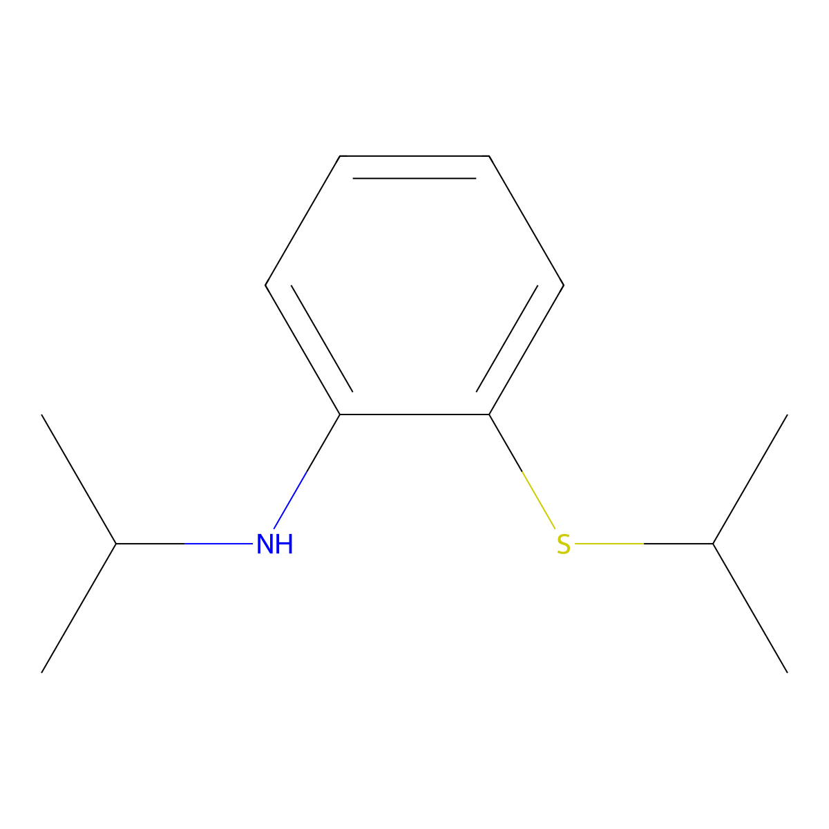 N-isopropyl-2-(isopropylthio)aniline molecular structure, CAS 1823331-67-4