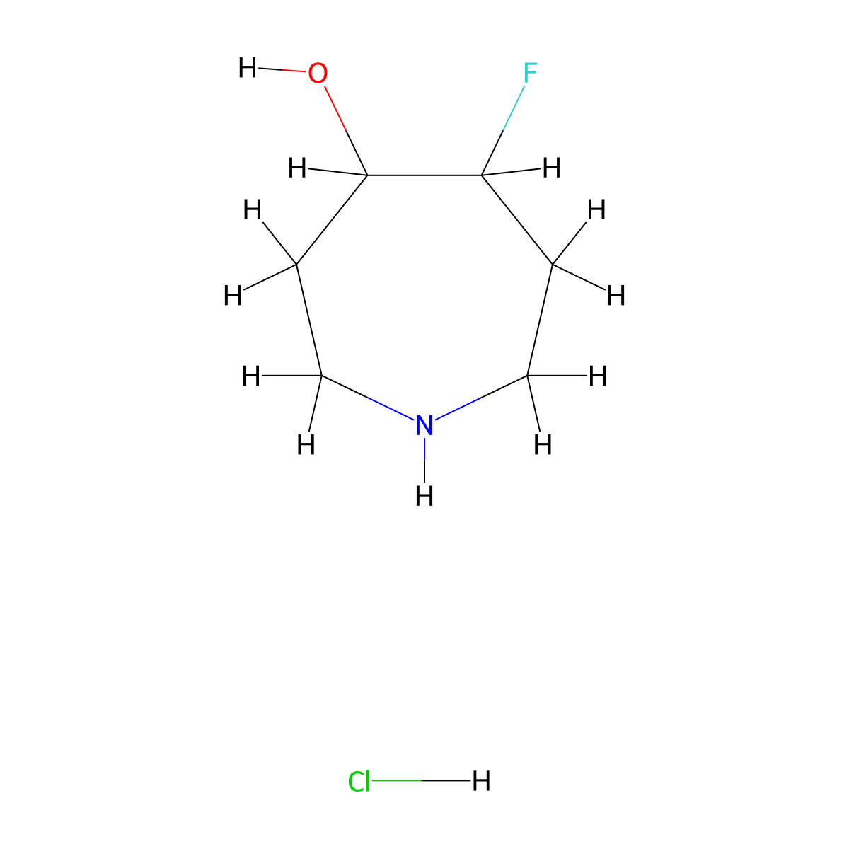 5-Fluoroazepan-4-ol hydrochloride molecular structure, CAS 1823331-71-0