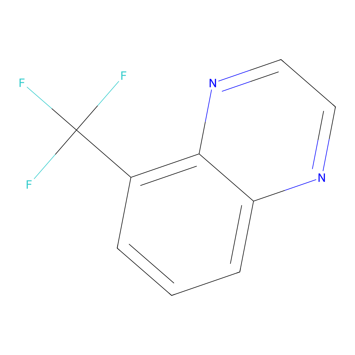 5-(Trifluoromethyl)quinoxaline molecular structure, CAS 1823332-43-9
