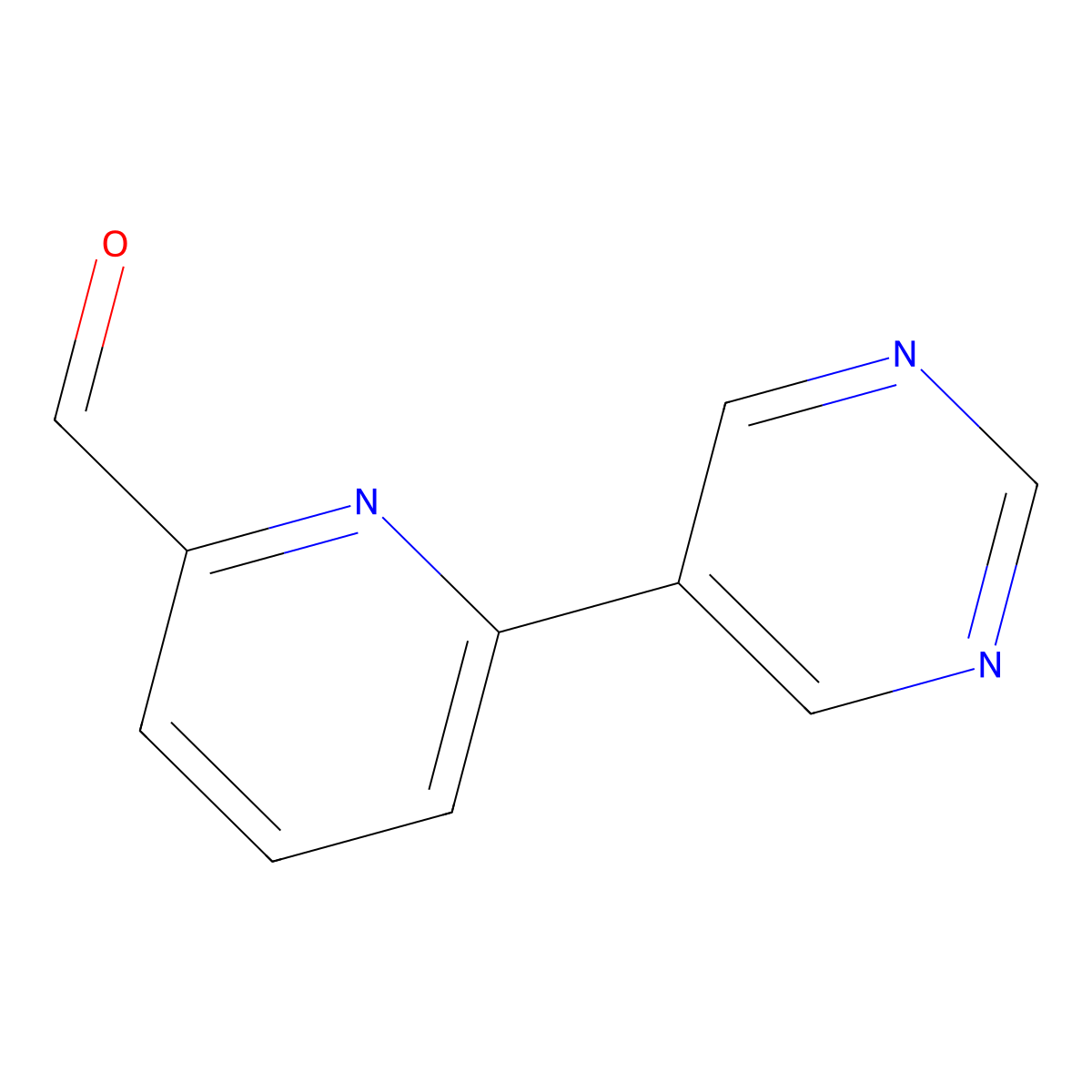 6-(Pyrimidin-5-yl)picolinaldehyde molecular structure, CAS 1823333-02-3