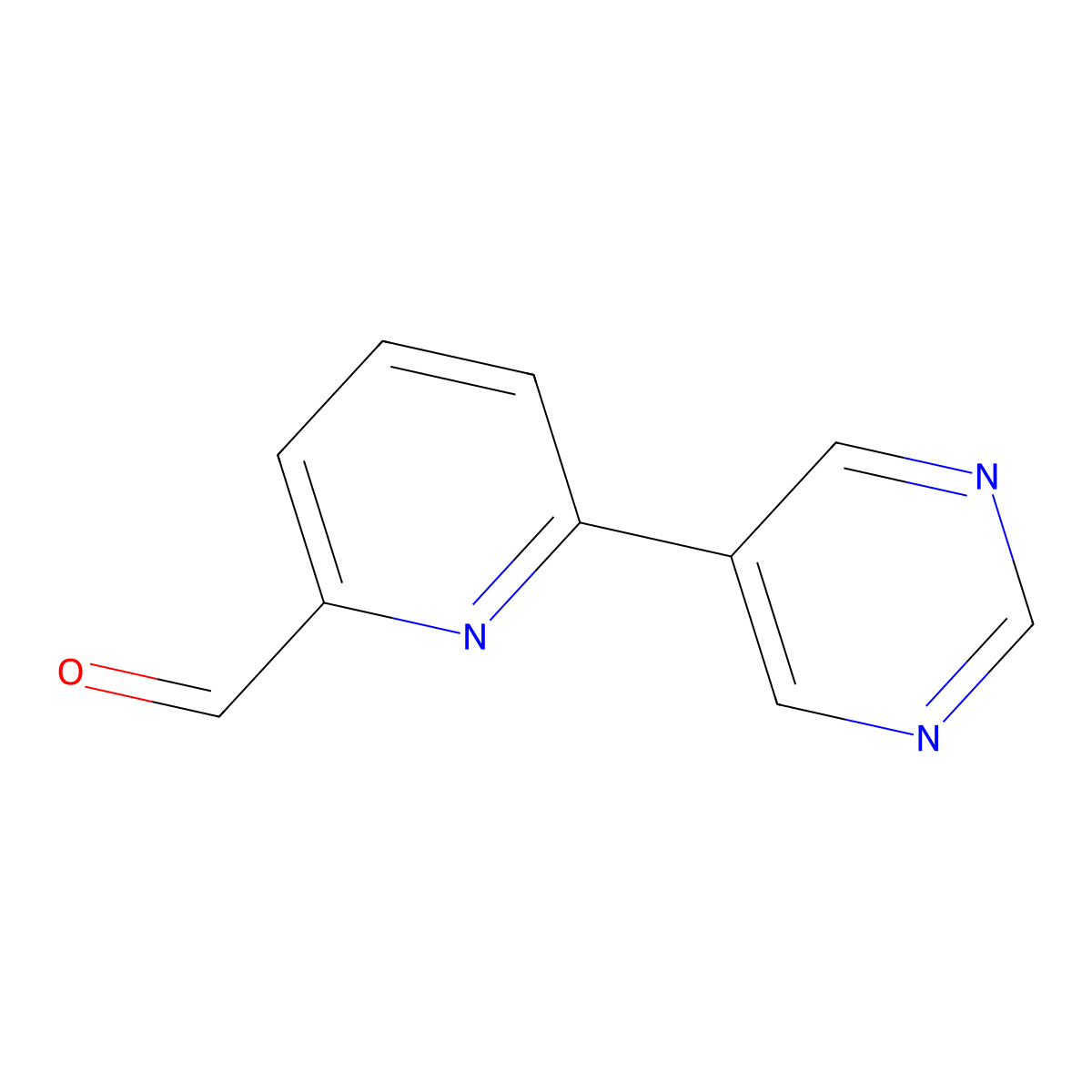 6-(Pyrimidin-5-yl)picolinaldehyde molecular structure, CAS 1823333-02-3