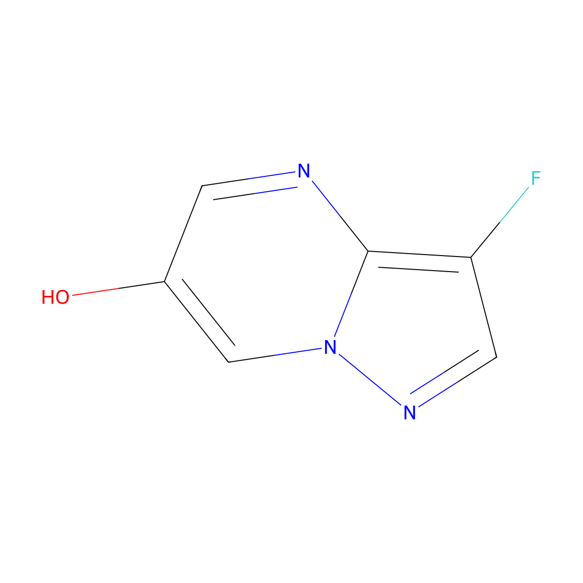 3-Fluoropyrazolo[1,5-a]pyrimidin-6-ol molecular structure, CAS 1823336-81-7