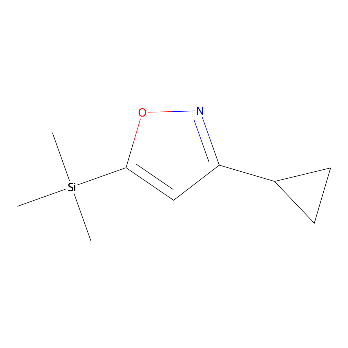 3-Cyclopropyl-5-trimethylsilanyl-isoxazole molecular structure, CAS 1823336-88-4