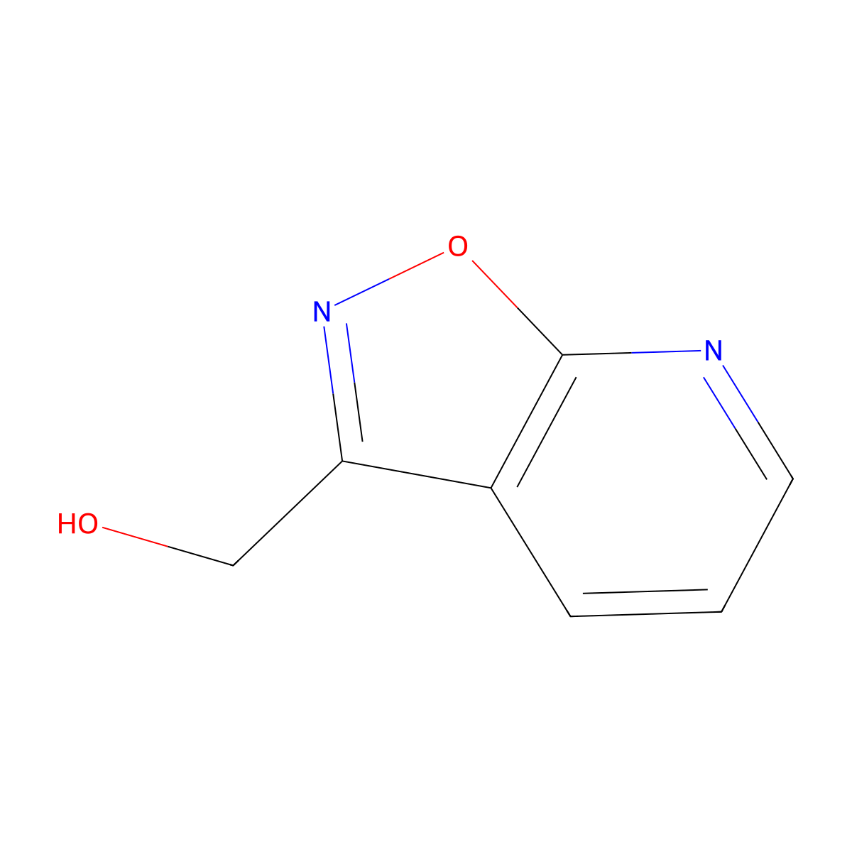 Isoxazolo[5,4-b]pyridin-3-ylmethanol molecular structure, CAS 1823337-76-3