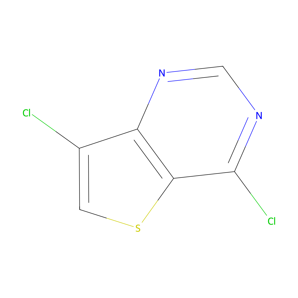 4,7-Dichlorothieno[3,2-d]pyrimidine molecular structure, CAS 1823338-14-2