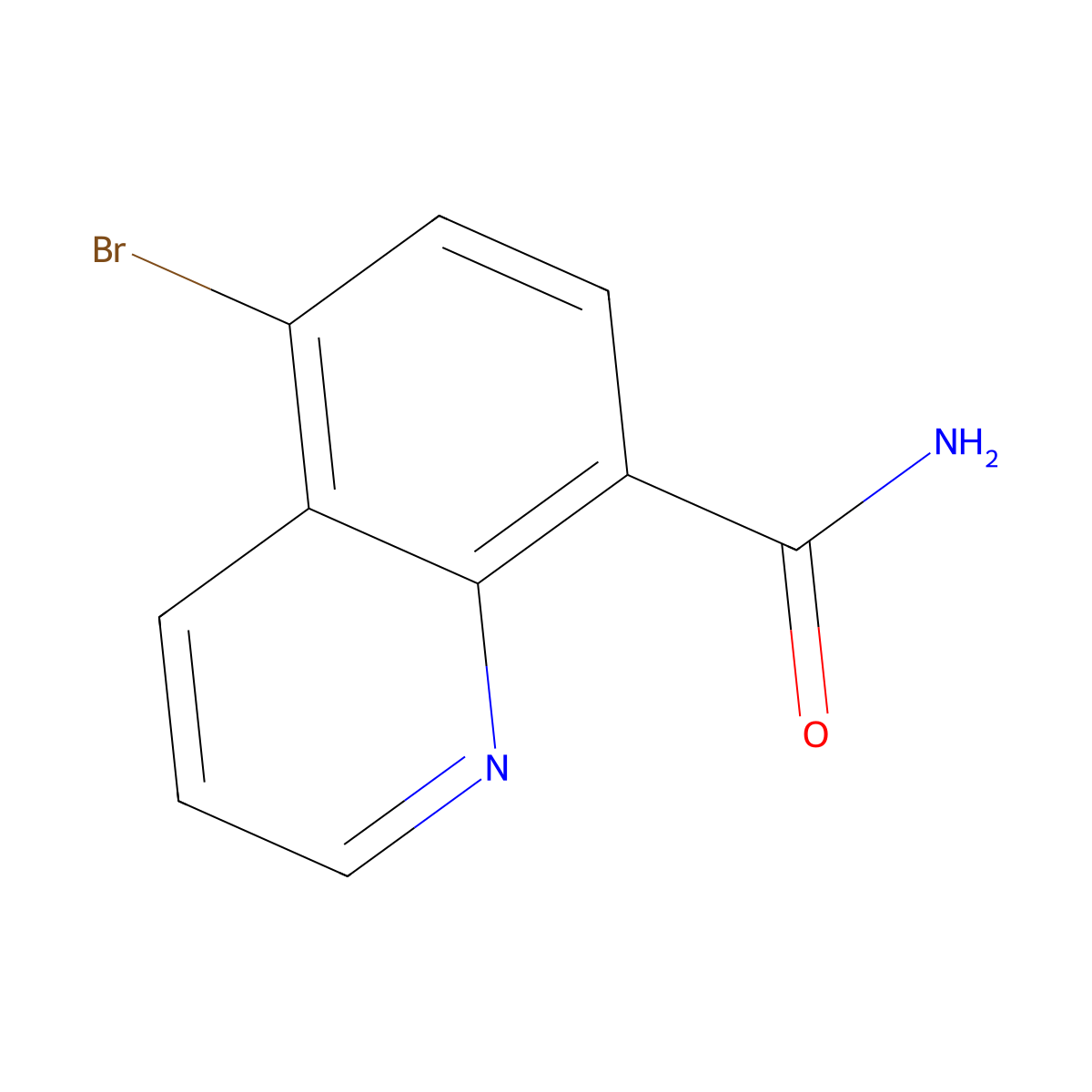5-Bromoquinoline-8-carboxamide molecular structure, CAS 1823338-54-0