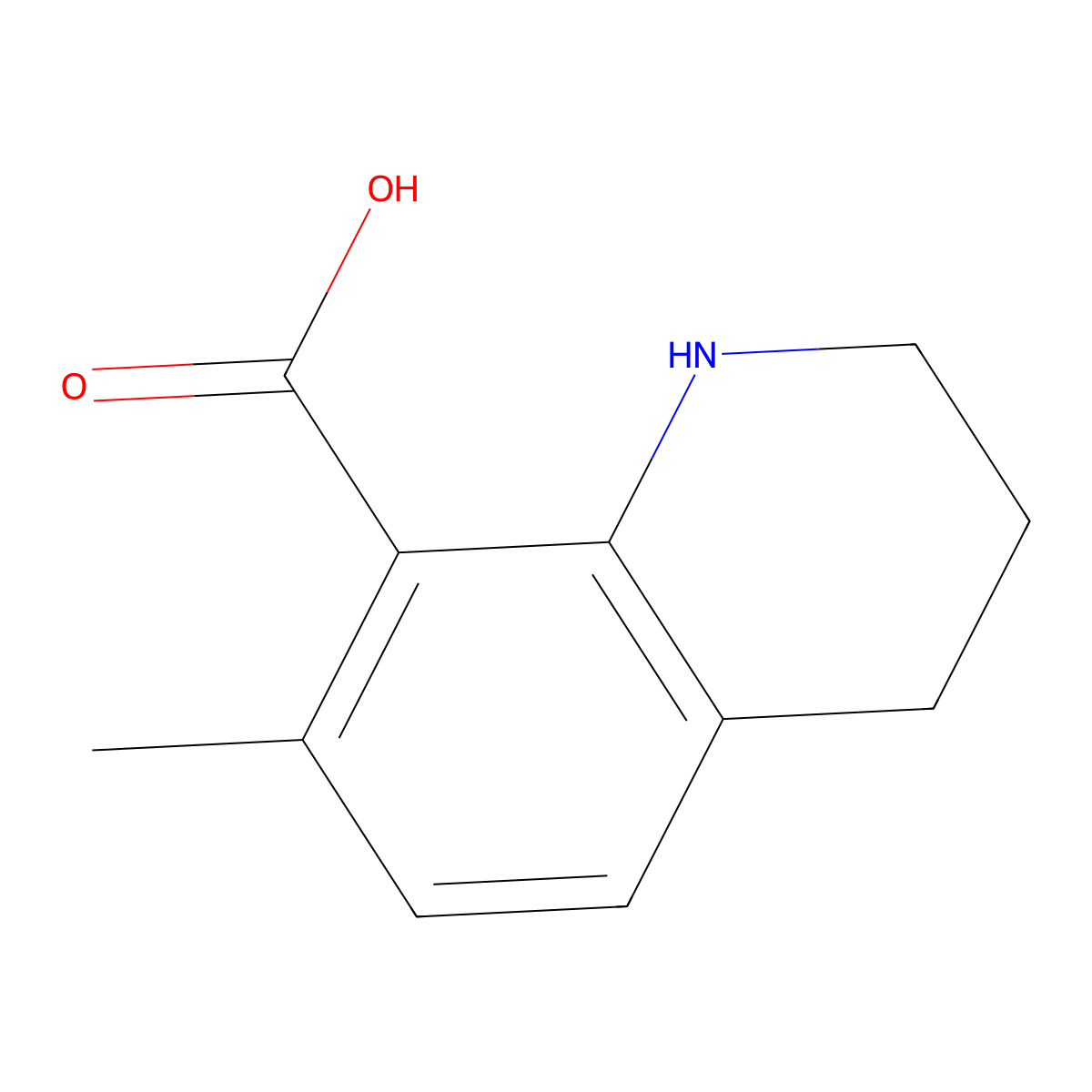 7-Methyl-1,2,3,4-tetrahydroquinoline-8-carboxylic acid molecular structure, CAS 1823338-58-4