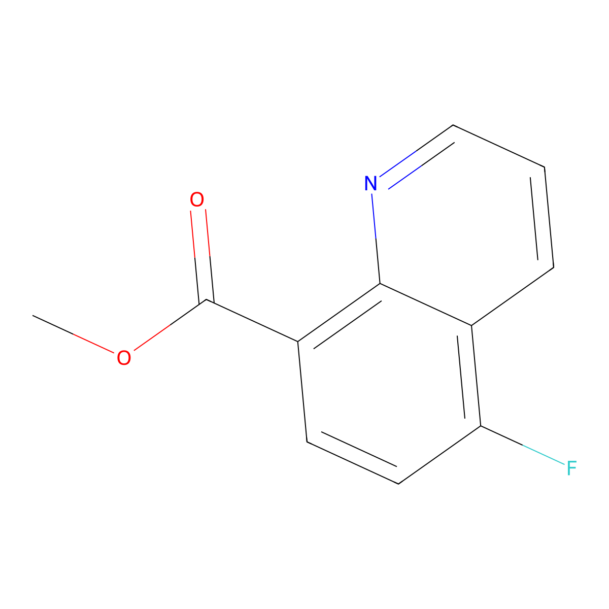 Methyl 5-fluoroquinoline-8-carboxylate molecular structure, CAS 1823338-60-8
