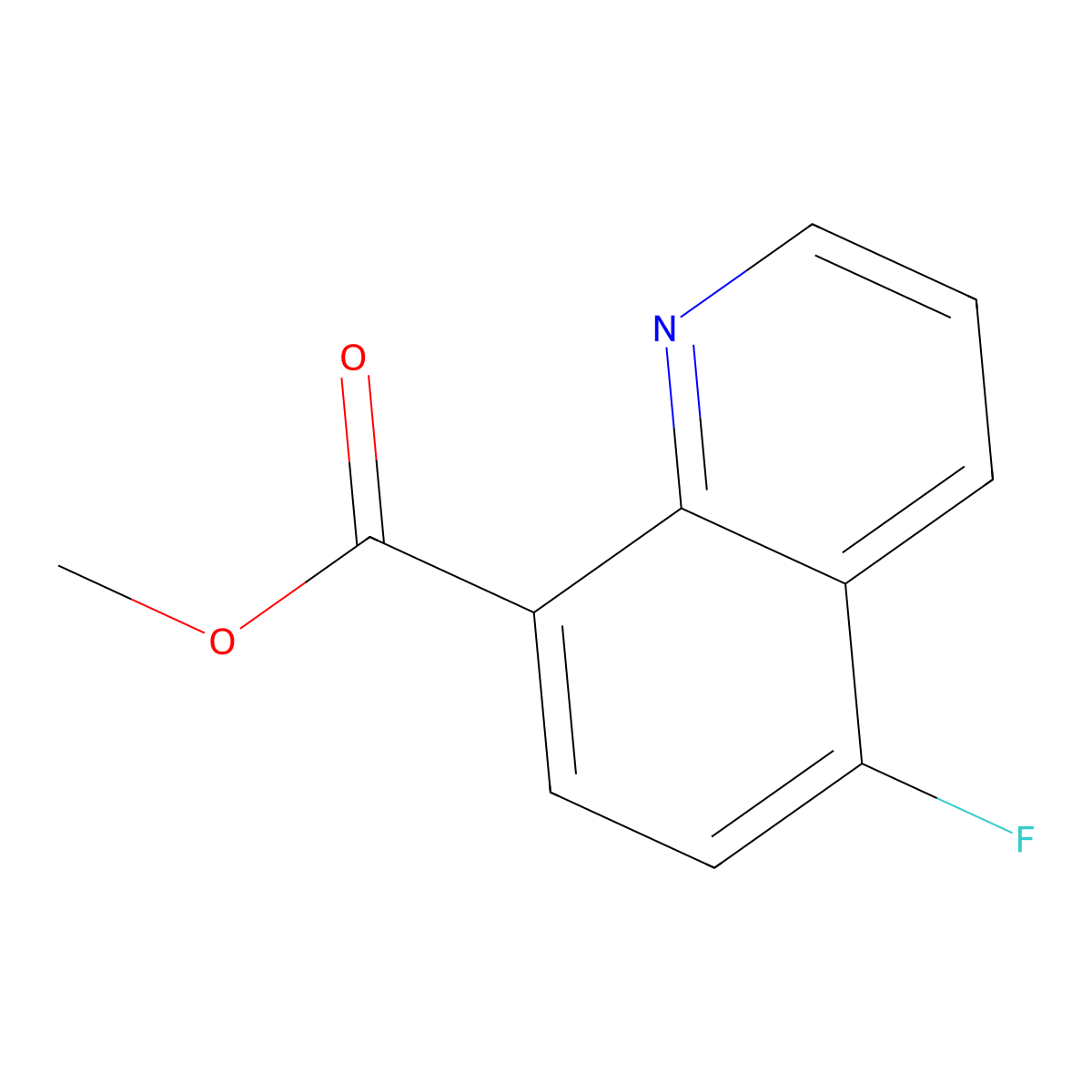 Methyl 5-fluoroquinoline-8-carboxylate molecular structure, CAS 1823338-60-8