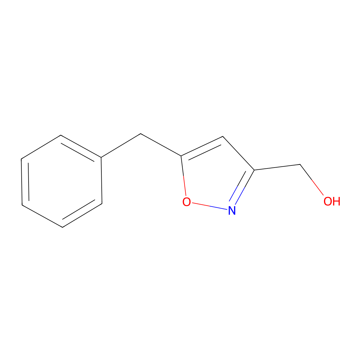 (5-Benzyl-1,2-oxazol-3-yl)methanol molecular structure, CAS 1823339-64-5