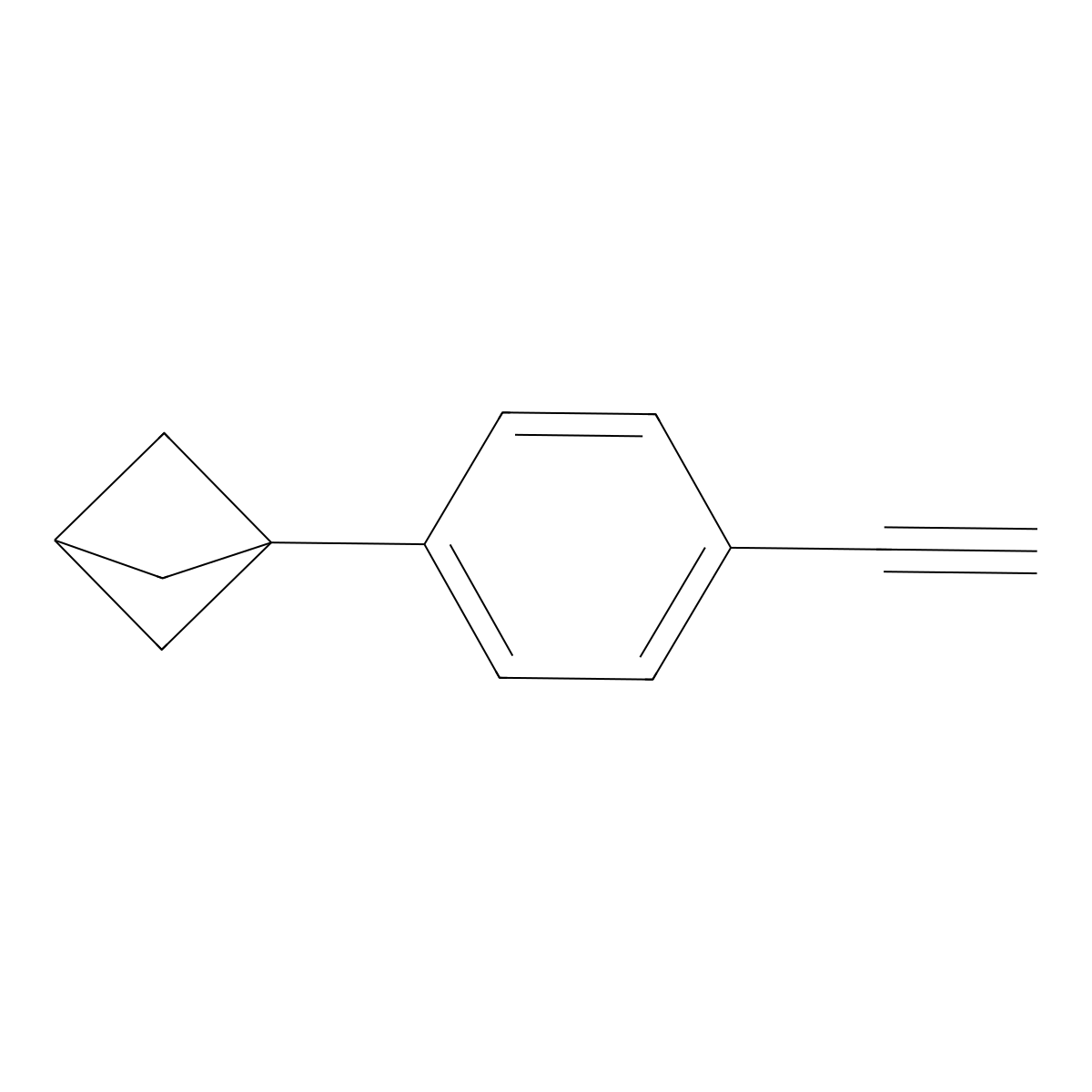 1-(4-Ethynylphenyl)bicyclo[1.1.1]pentane molecular structure, CAS 1823343-65-2