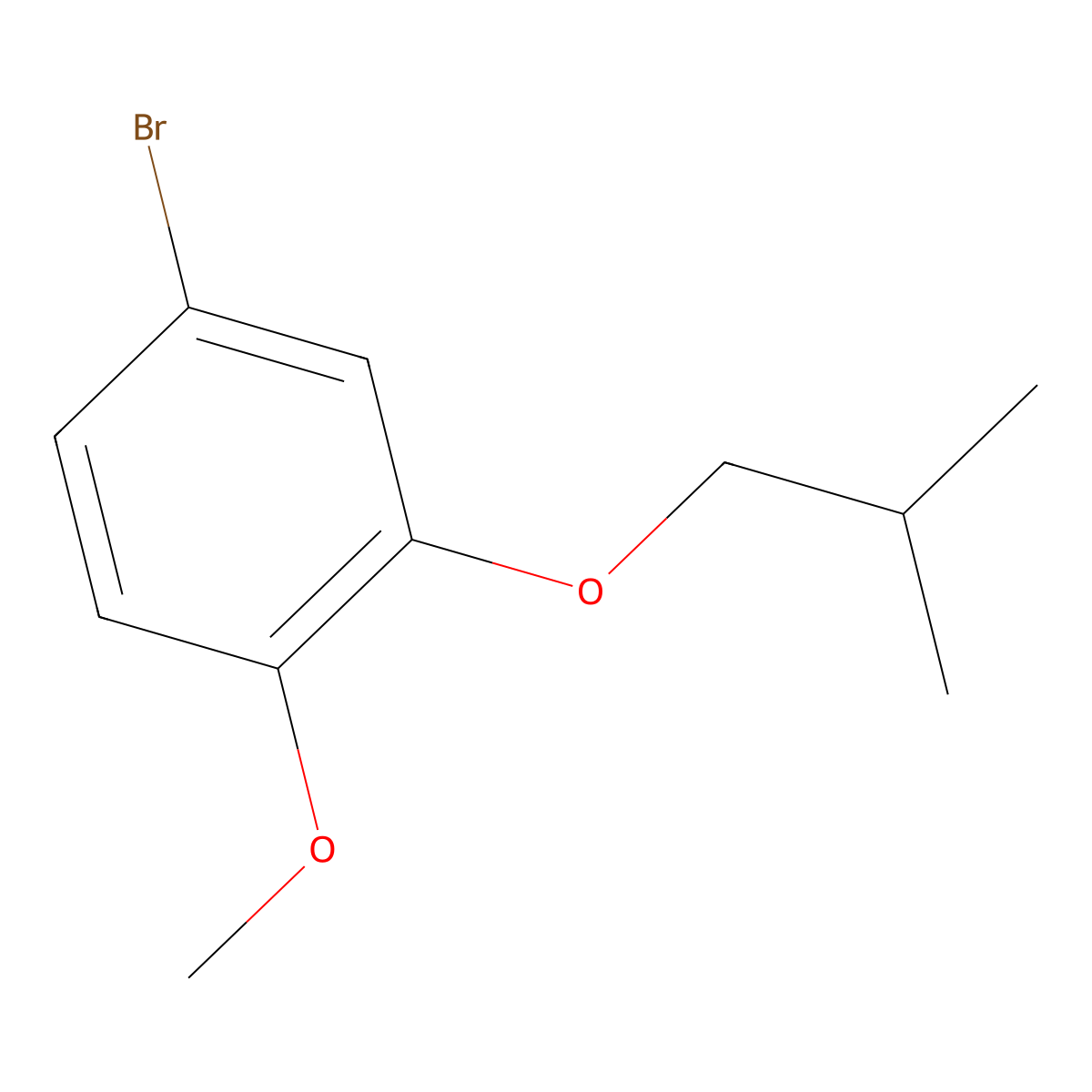 1-Bromo-3-iso-butyloxy-4-methoxybenzene molecular structure, CAS 1823344-03-1