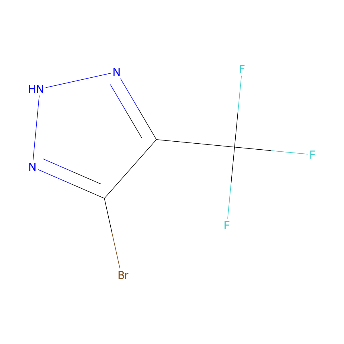 5-bromo-4-(trifluoromethyl)-1H-1,2,3-triazole molecular structure, CAS 1823347-99-4