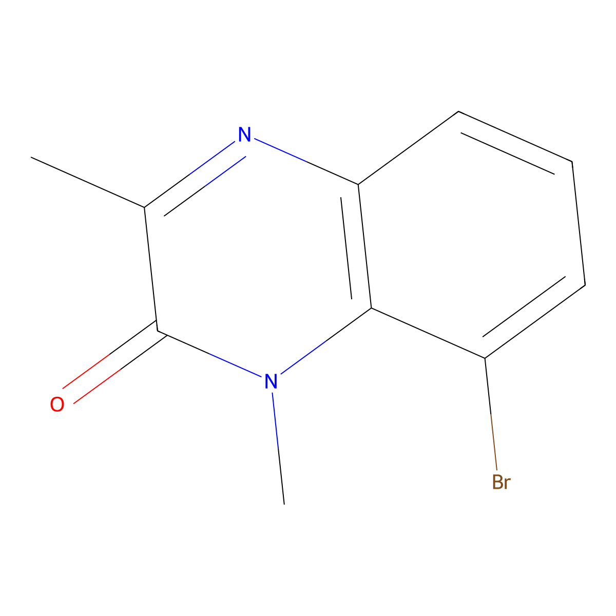 8-Bromo-1,3-dimethylquinoxalin-2(1H)-one molecular structure, CAS 1823351-07-0