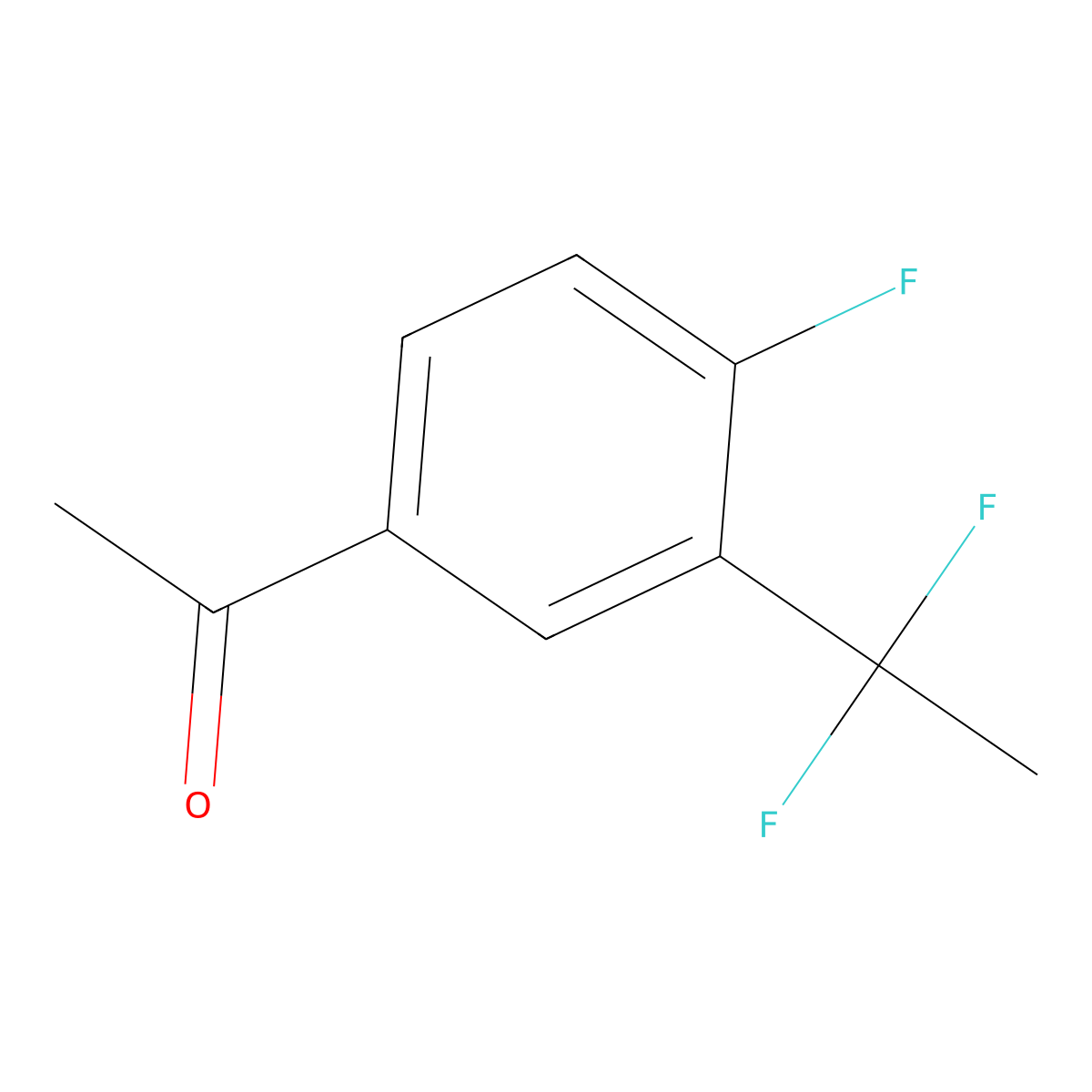 1-(3-(1,1-Difluoroethyl)-4-fluorophenyl)ethanone molecular structure, CAS 1823352-12-0
