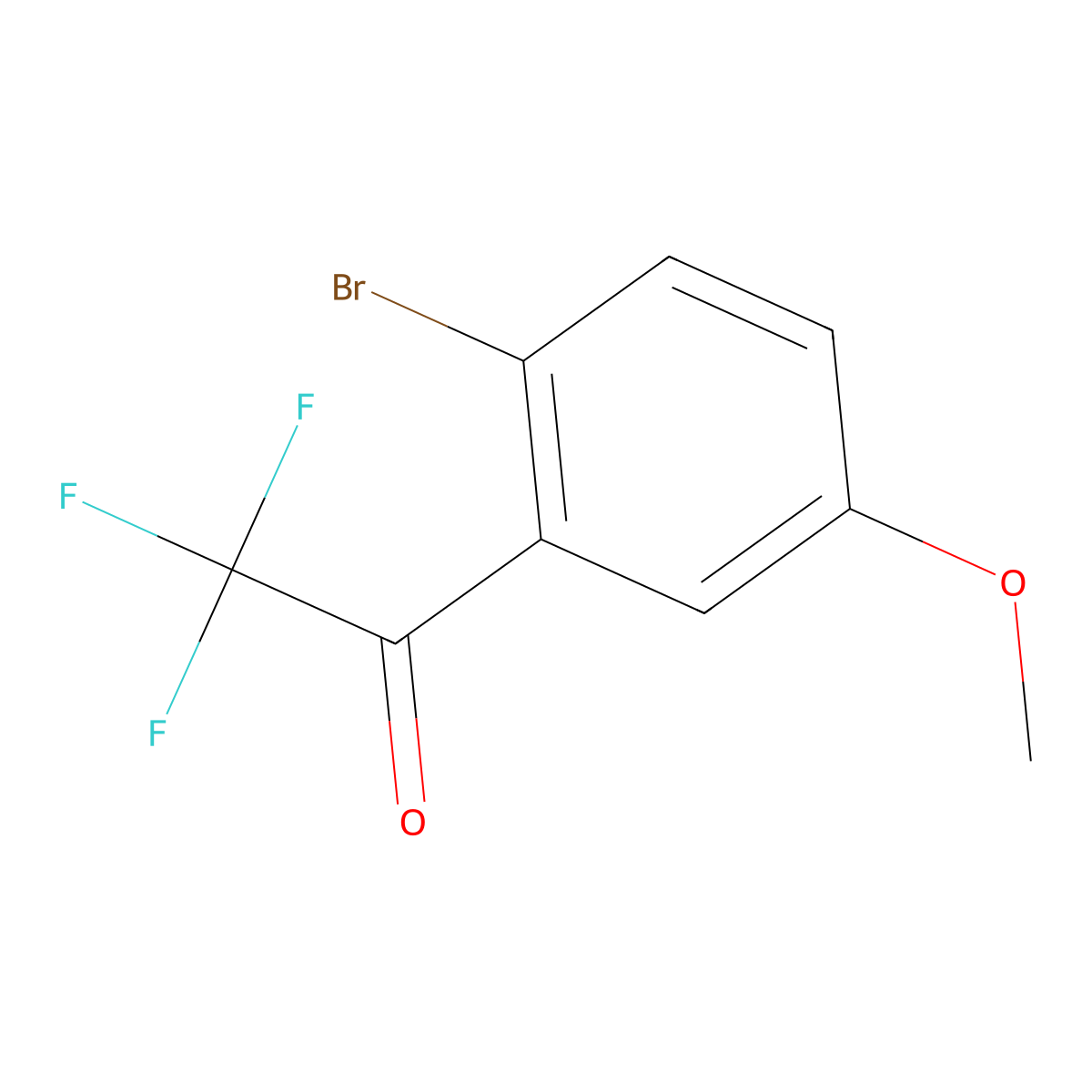 1-(2-Bromo-5-methoxyphenyl)-2,2,2-trifluoroethan-1-one molecular structure, CAS 1823352-93-7