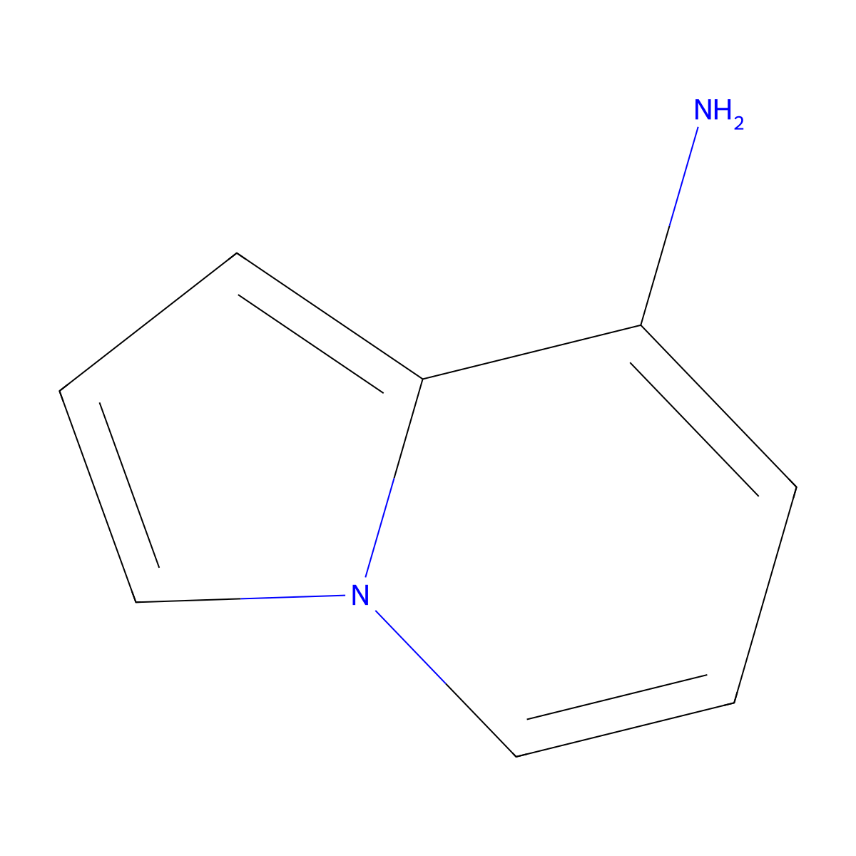Indolizin-8-amine molecular structure, CAS 1823353-36-1